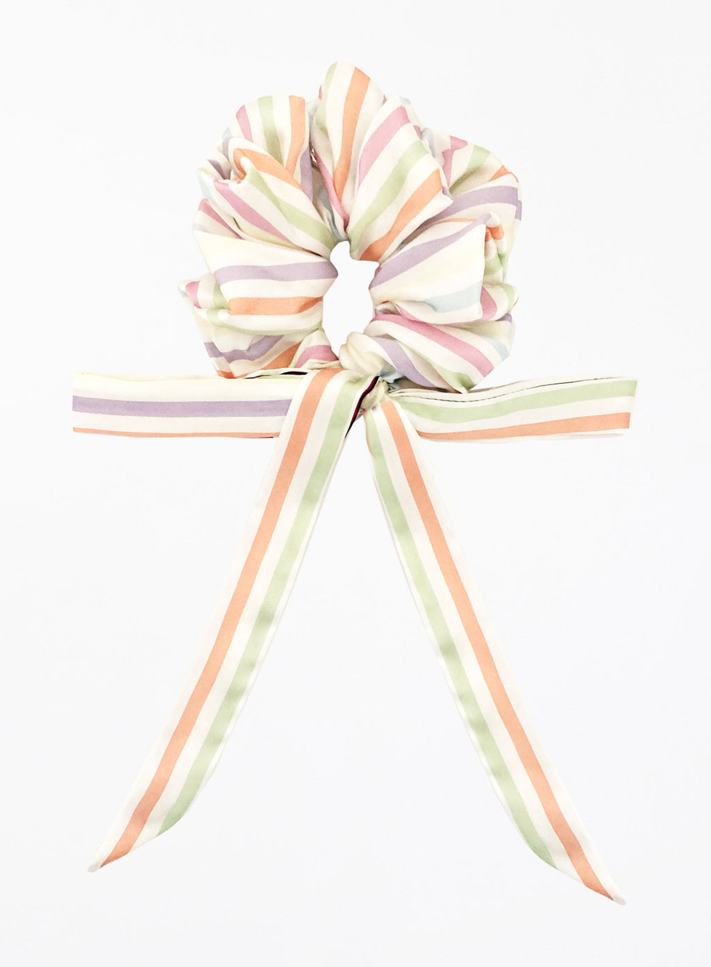 Stripe Silk Hair Tie