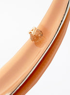 Peach Embellished Acetate Banana Clip