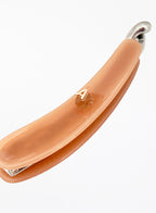 Peach Embellished Acetate Banana Clip