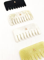 Letitia Yellow Jade Petite Scalp Massager Comb
