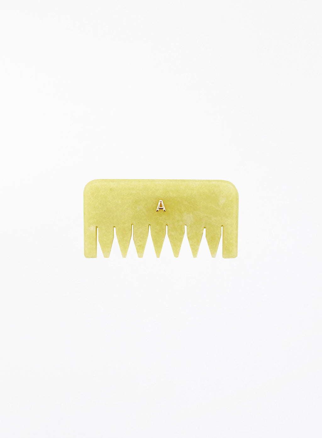 Letitia Yellow Jade Petite Scalp Massager Comb