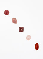 Rose Quartz Strawberry Quartz Strawberry Quartz Tumbled Pink Opal stone Carnelian Crystal Set