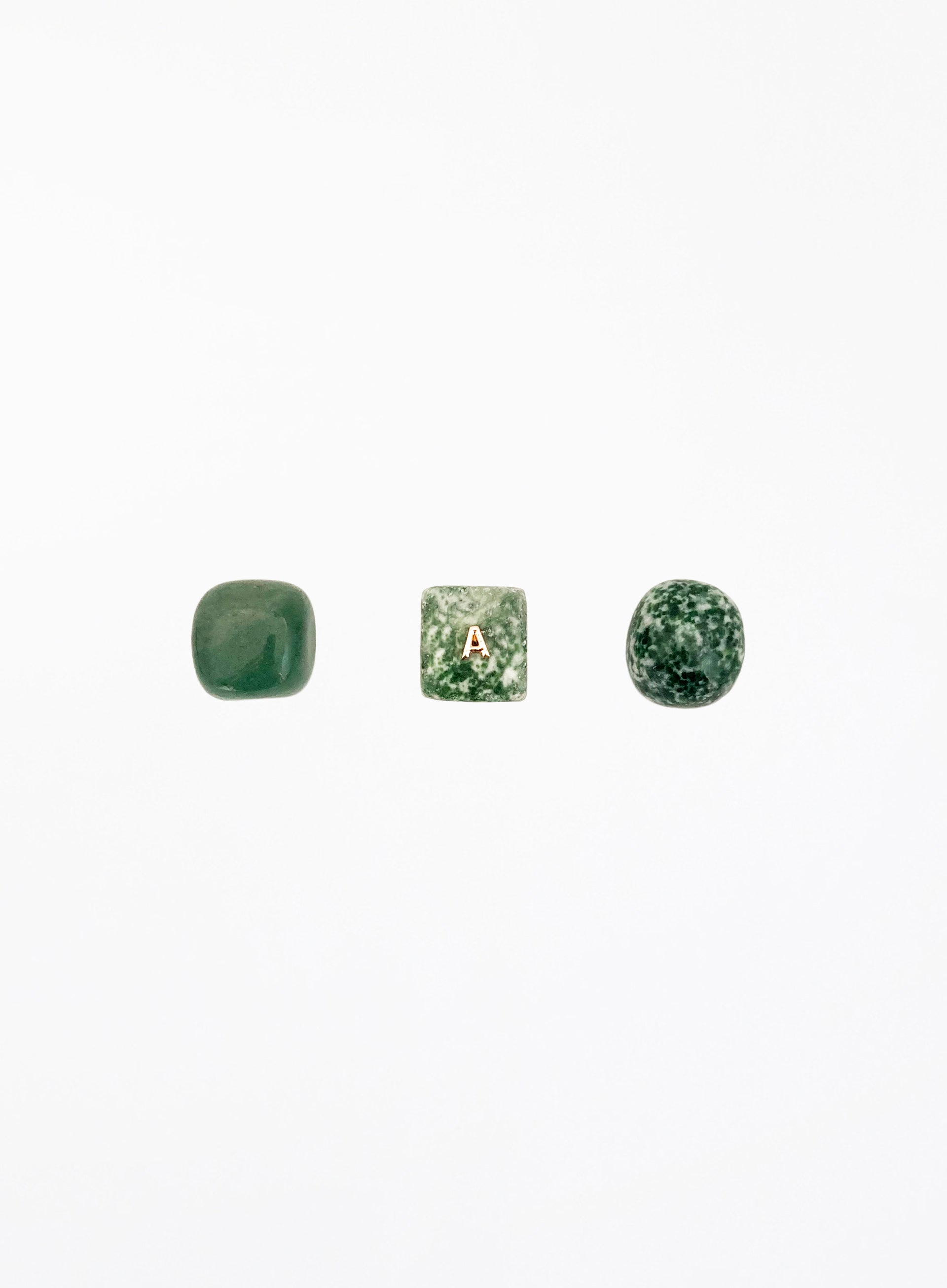 Aventurine Green Jasper Jadeite Stone Crystal Set