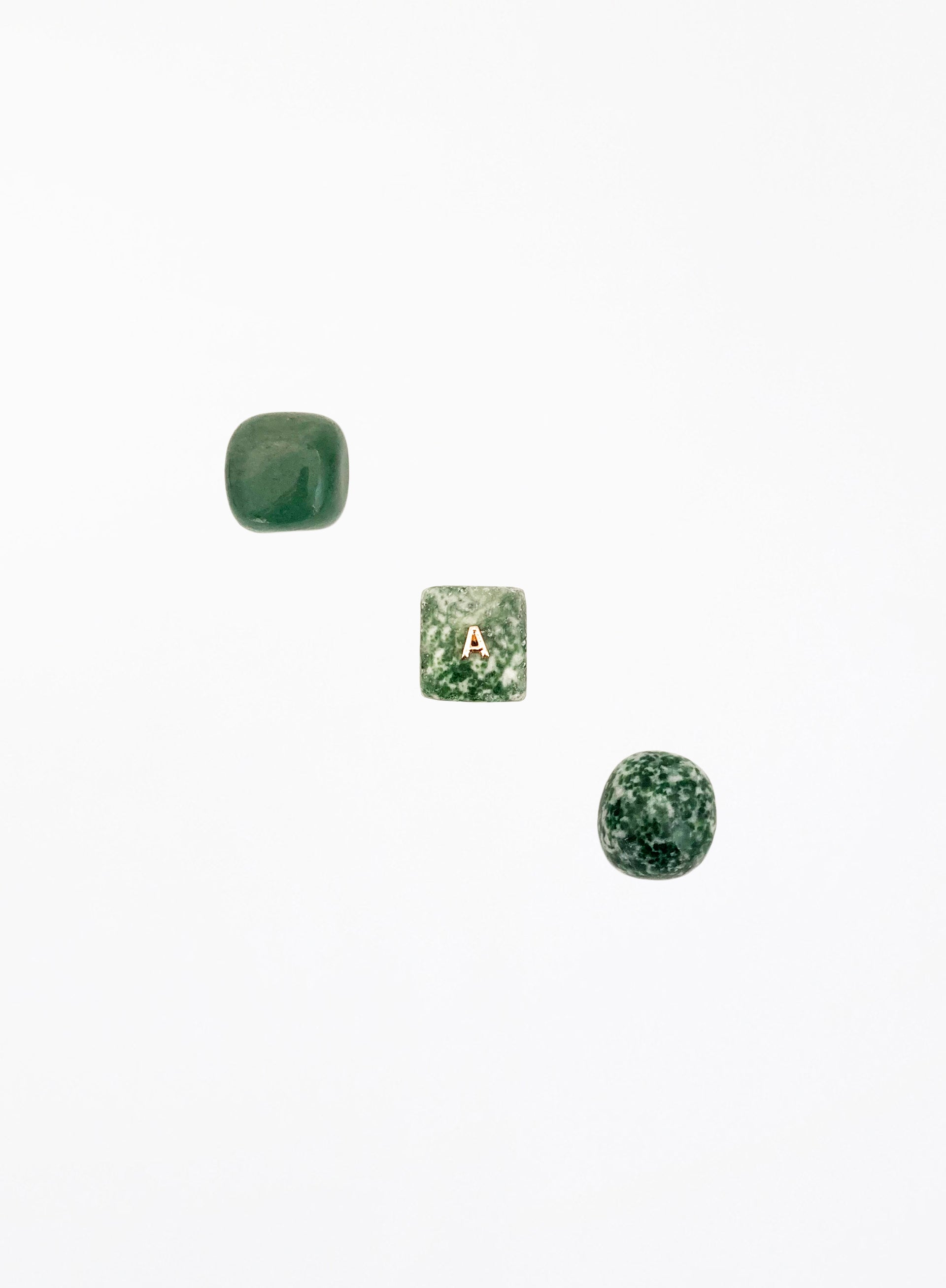 Aventurine Green Jasper Jadeite Stone Crystal Set