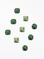 Aventurine Green Jasper Jadeite Stone Crystal Set