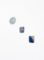Sodalite Angelite Blue Jasper Crystal Set