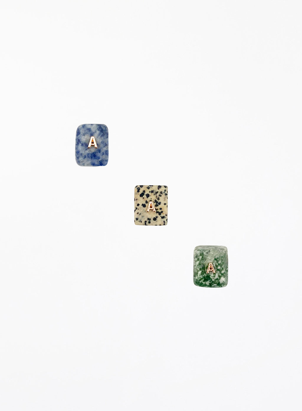Dalmatian Jasper Green Jasper Blue Jasper Crystal Set