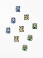 Dalmatian Jasper Green Jasper Blue Jasper Crystal Set