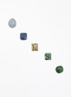 Dalmatian Jasper Green Jasper Blue Jasper Jadeite Stone Angelite Crystal Set