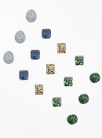 Dalmatian Jasper Green Jasper Blue Jasper Jadeite Stone Angelite Crystal Set