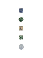 Dalmatian Jasper Green Jasper Blue Jasper Jadeite Stone Angelite Crystal Set