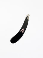 Initial A banana hairclip 