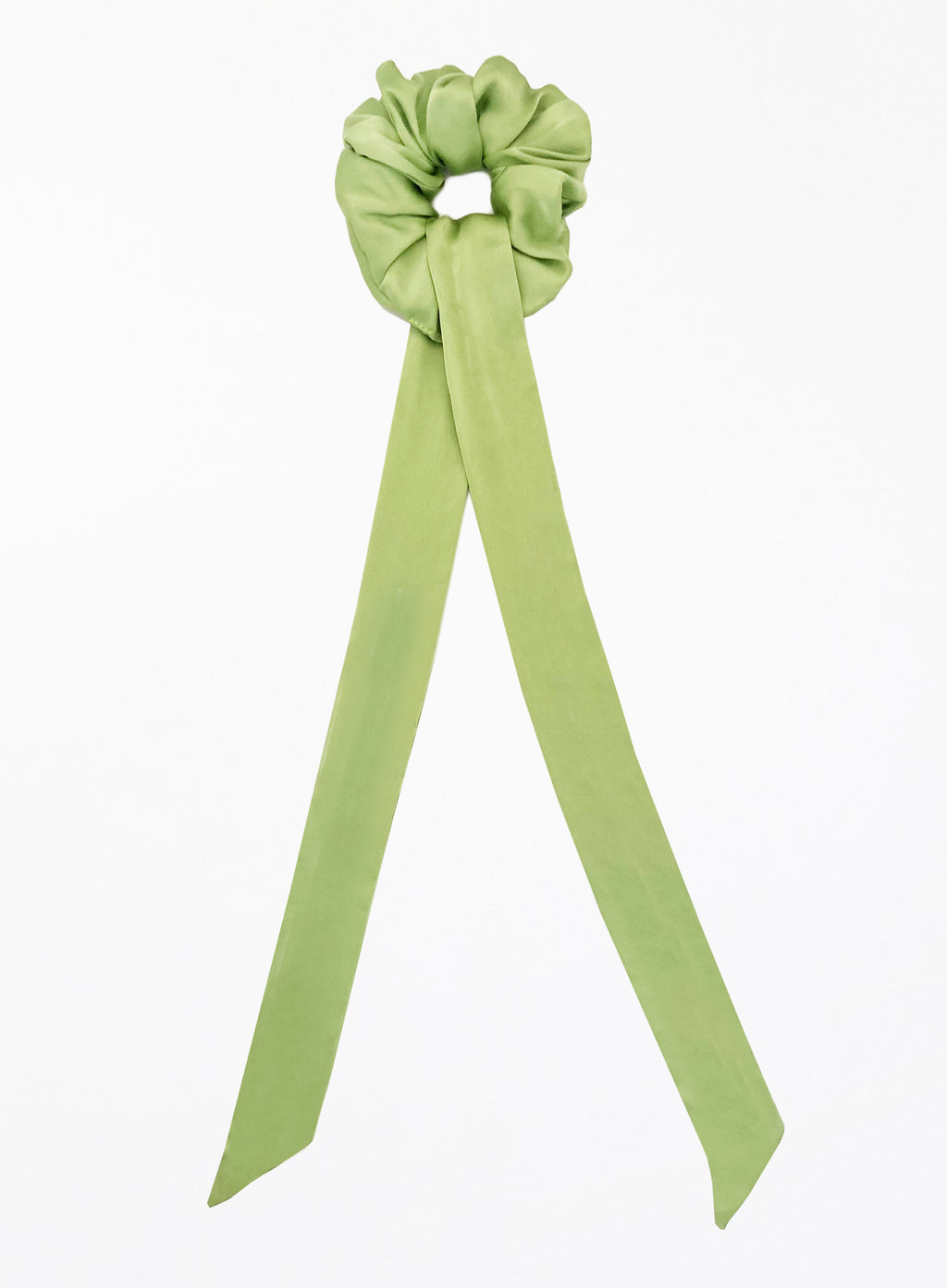 Green Silk Hair Tie