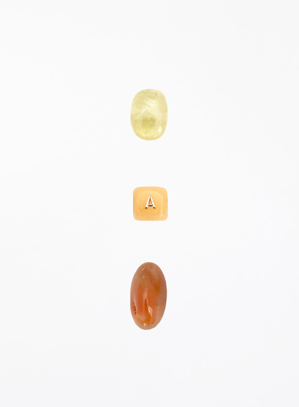 Citrine Carnelian Yellow Calcite Crystal Set