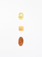 Citrine Carnelian Yellow Calcite Crystal Set