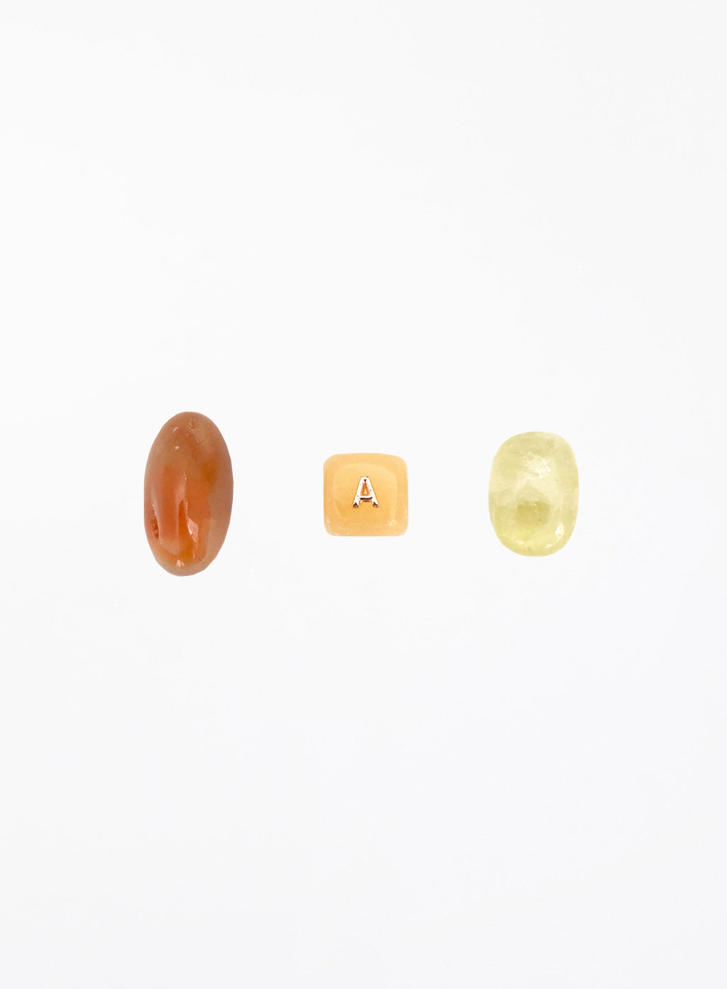 Citrine Carnelian Yellow Calcite Crystal Set