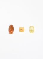 Citrine Carnelian Yellow Calcite Crystal Set