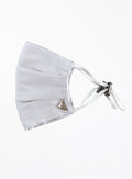 White Silk Facemask