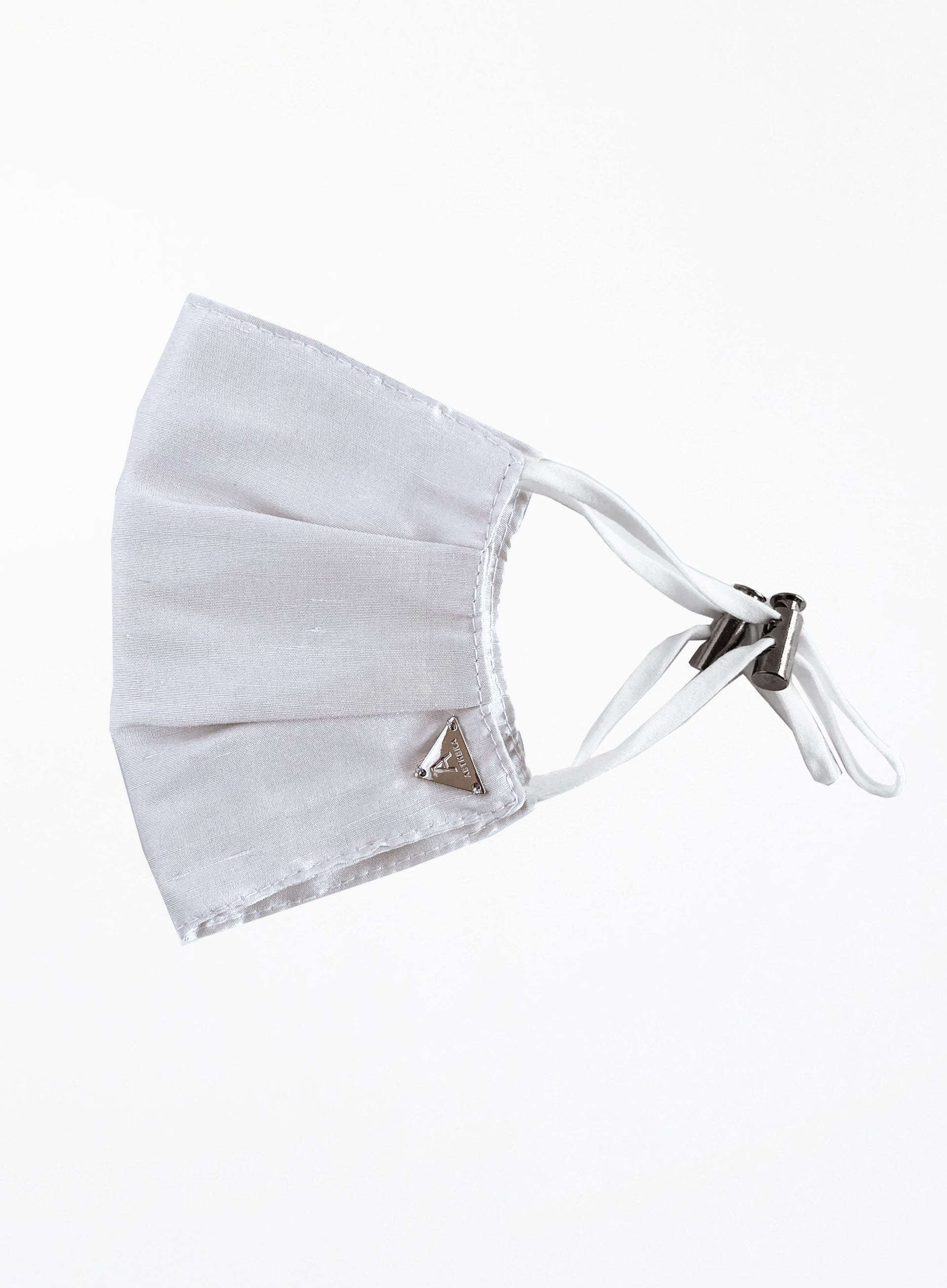 White Silk Facemask