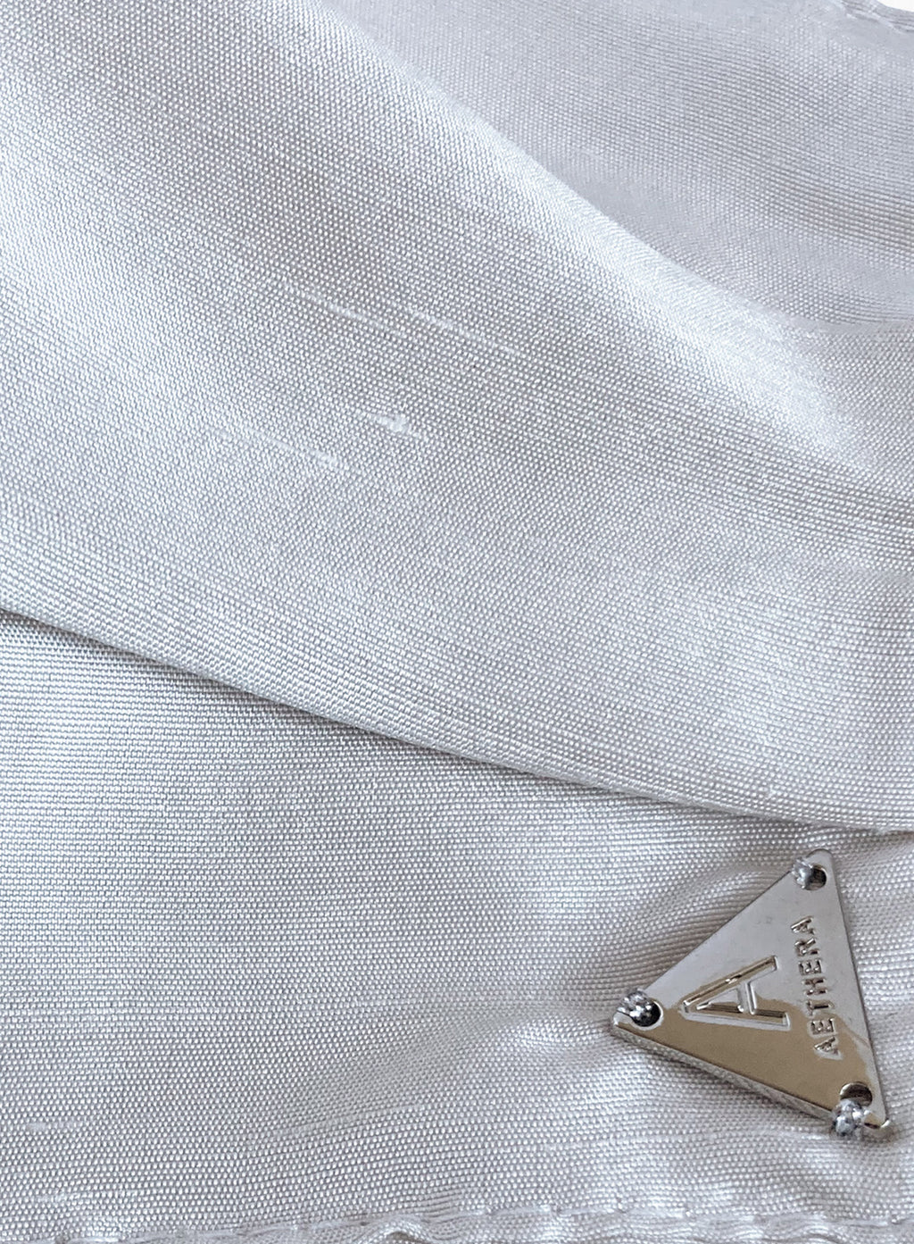 White Silk Facemask