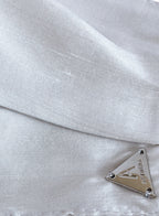 White Silk Facemask