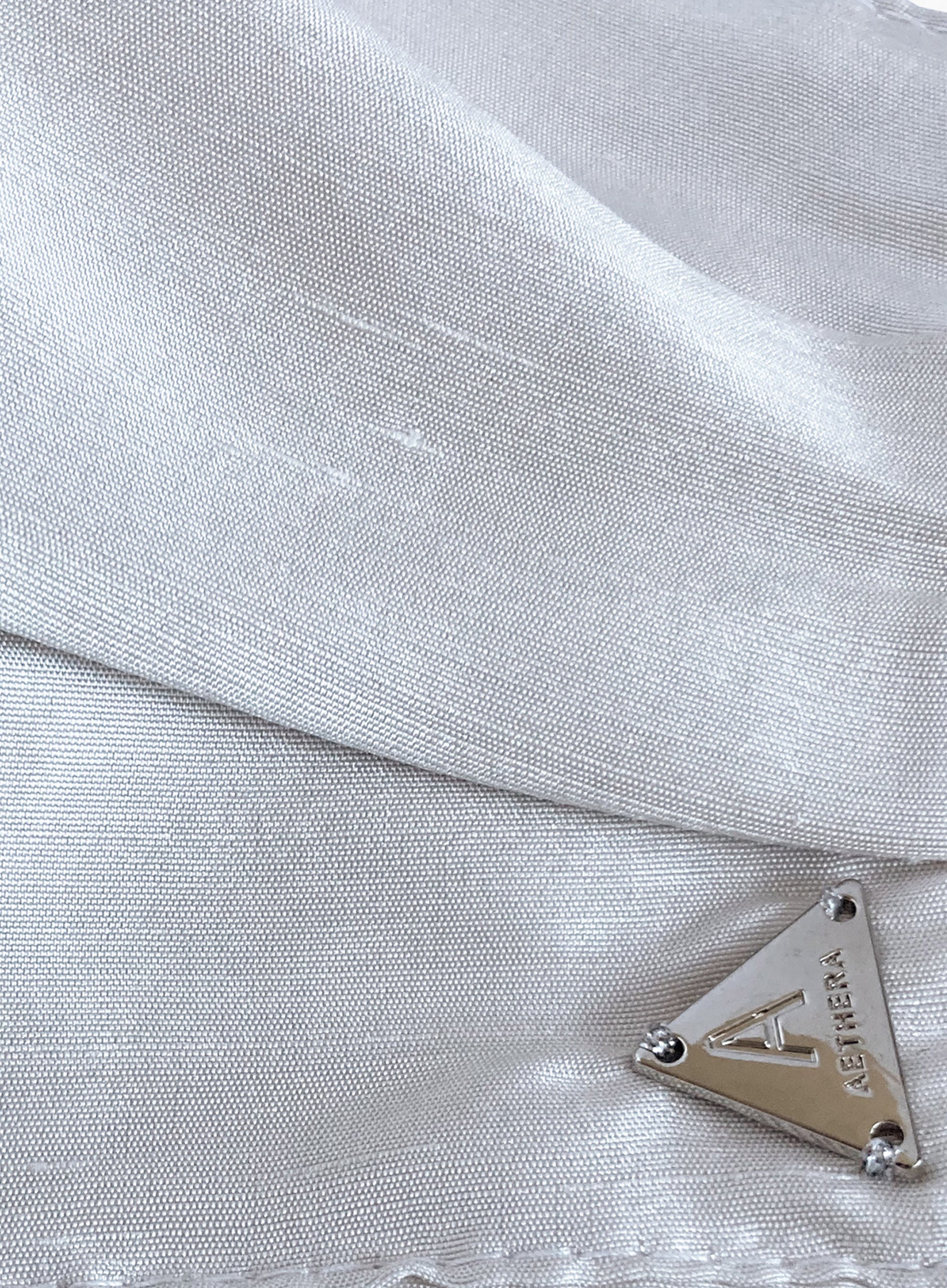 White Silk Facemask