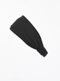 Black Silk Headwrap Headband