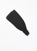 Black Silk Headwrap Headband