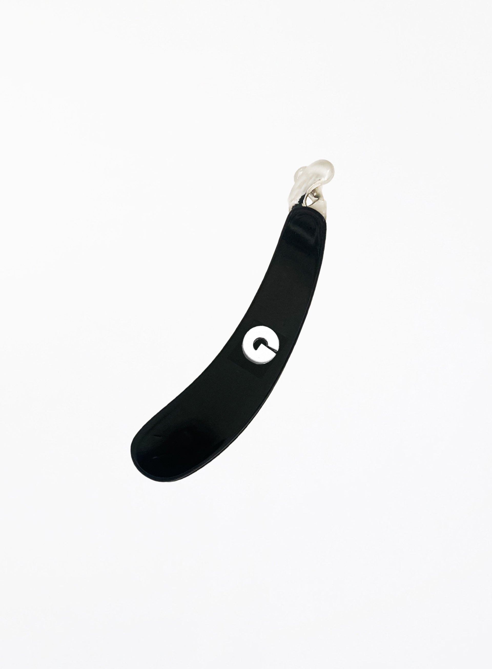 Initial G Acetate Banana Clip Black