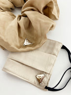 Beige Silk Facemask