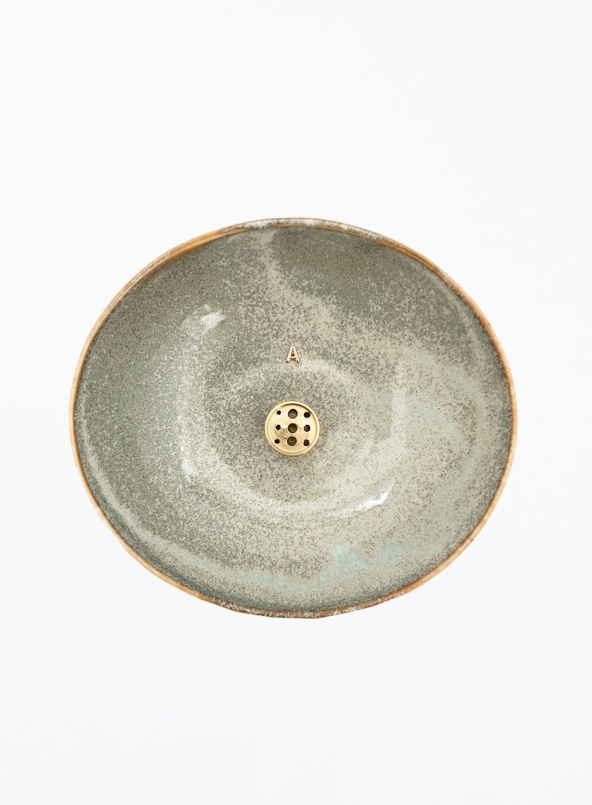 Grey Ceramic Incense Holder 