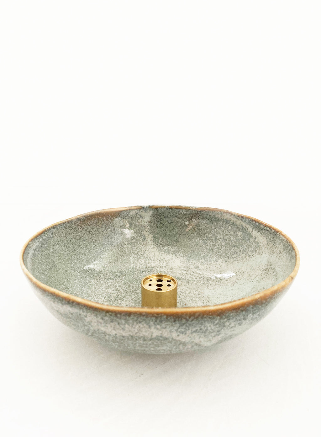 Grey Ceramic Incense Holder 