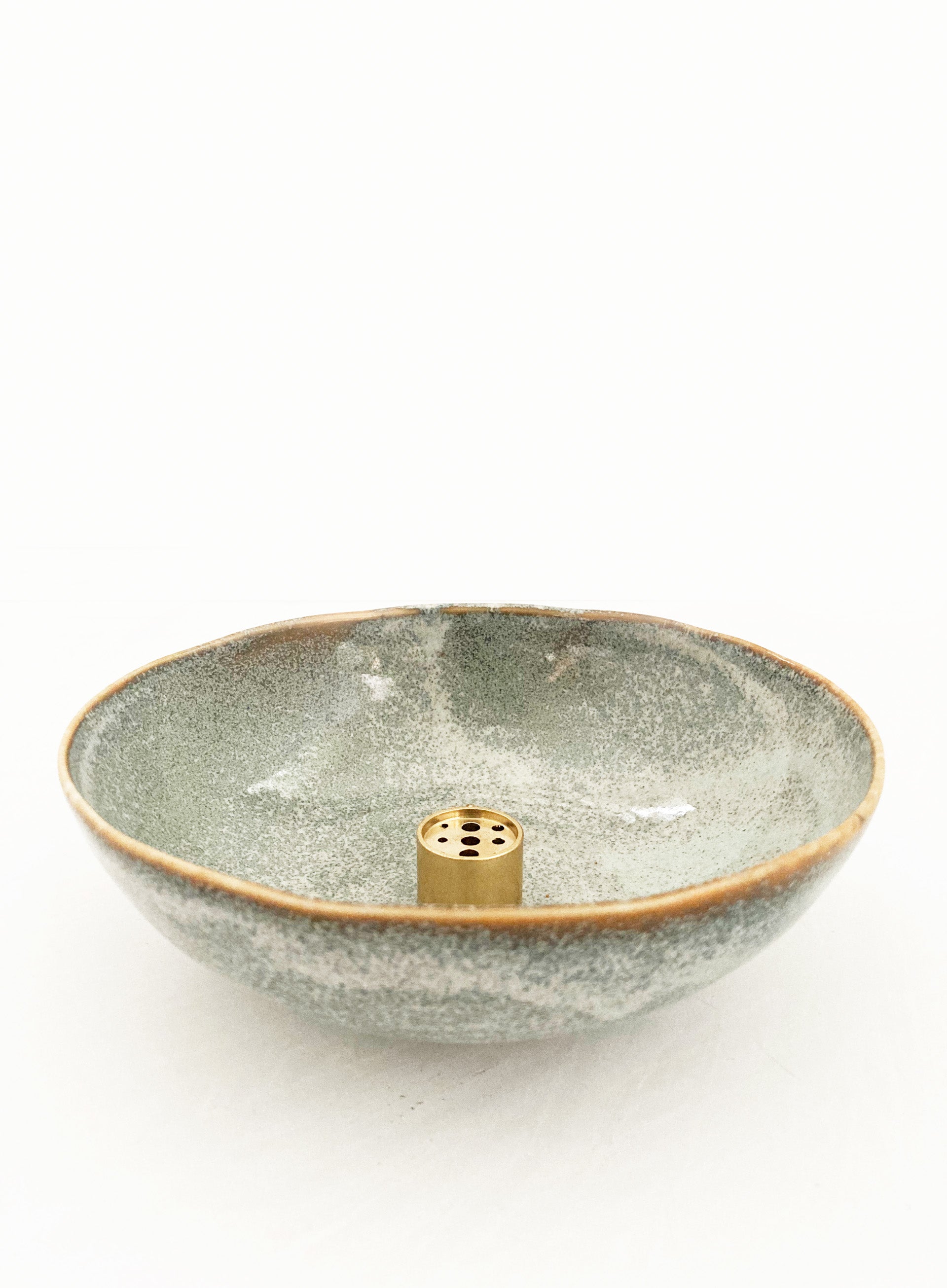 Grey Ceramic Incense Holder 