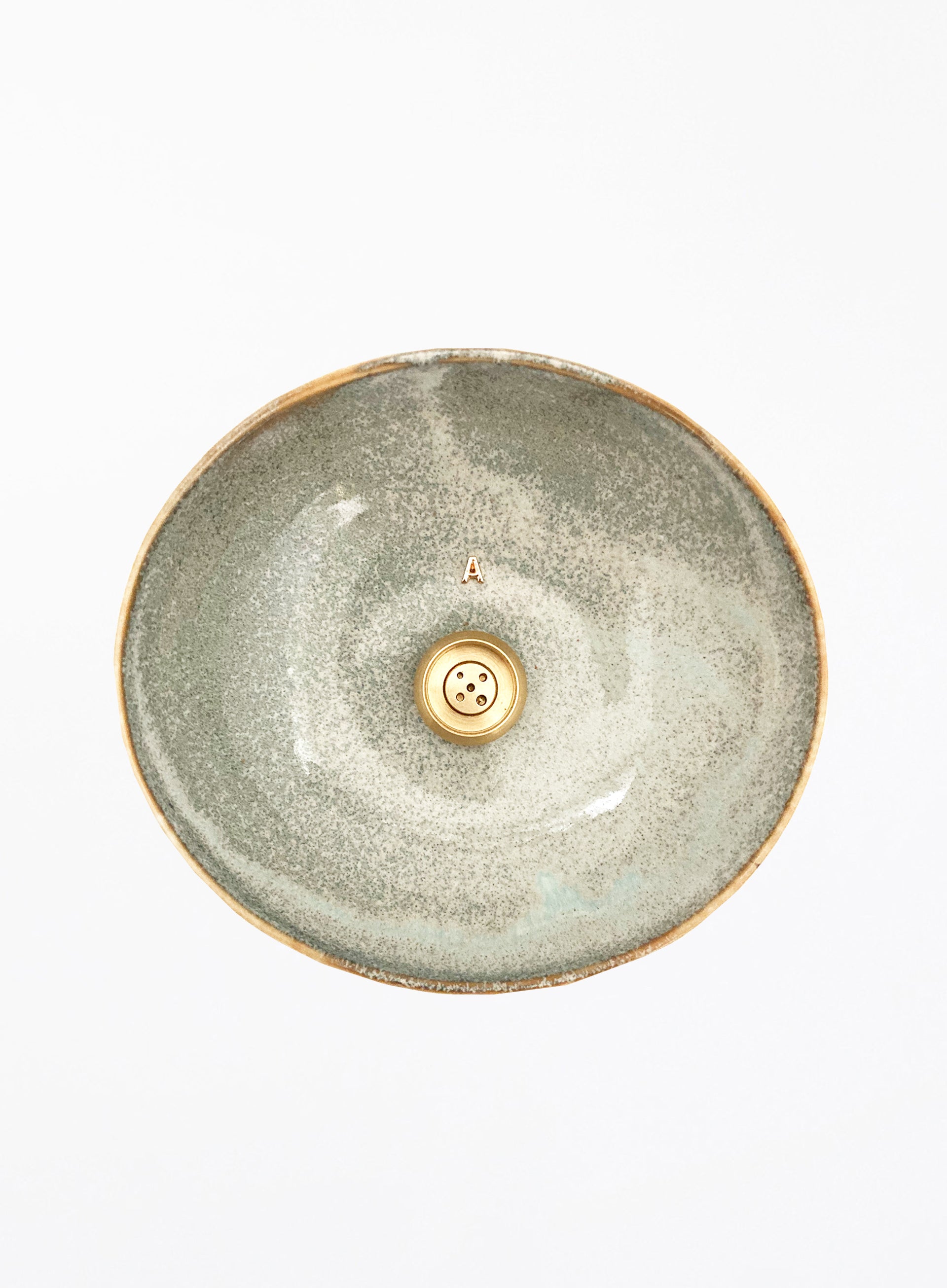 Grey Ceramic Incense Holder 