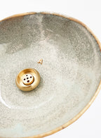Grey Ceramic Incense Holder 