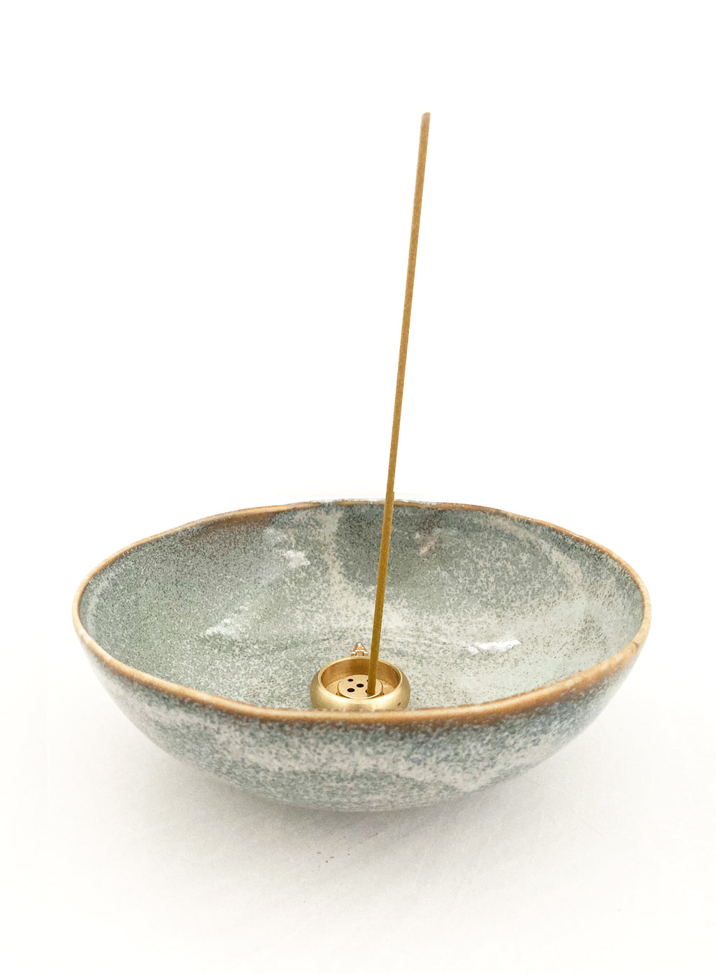 Grey Ceramic Incense Holder 