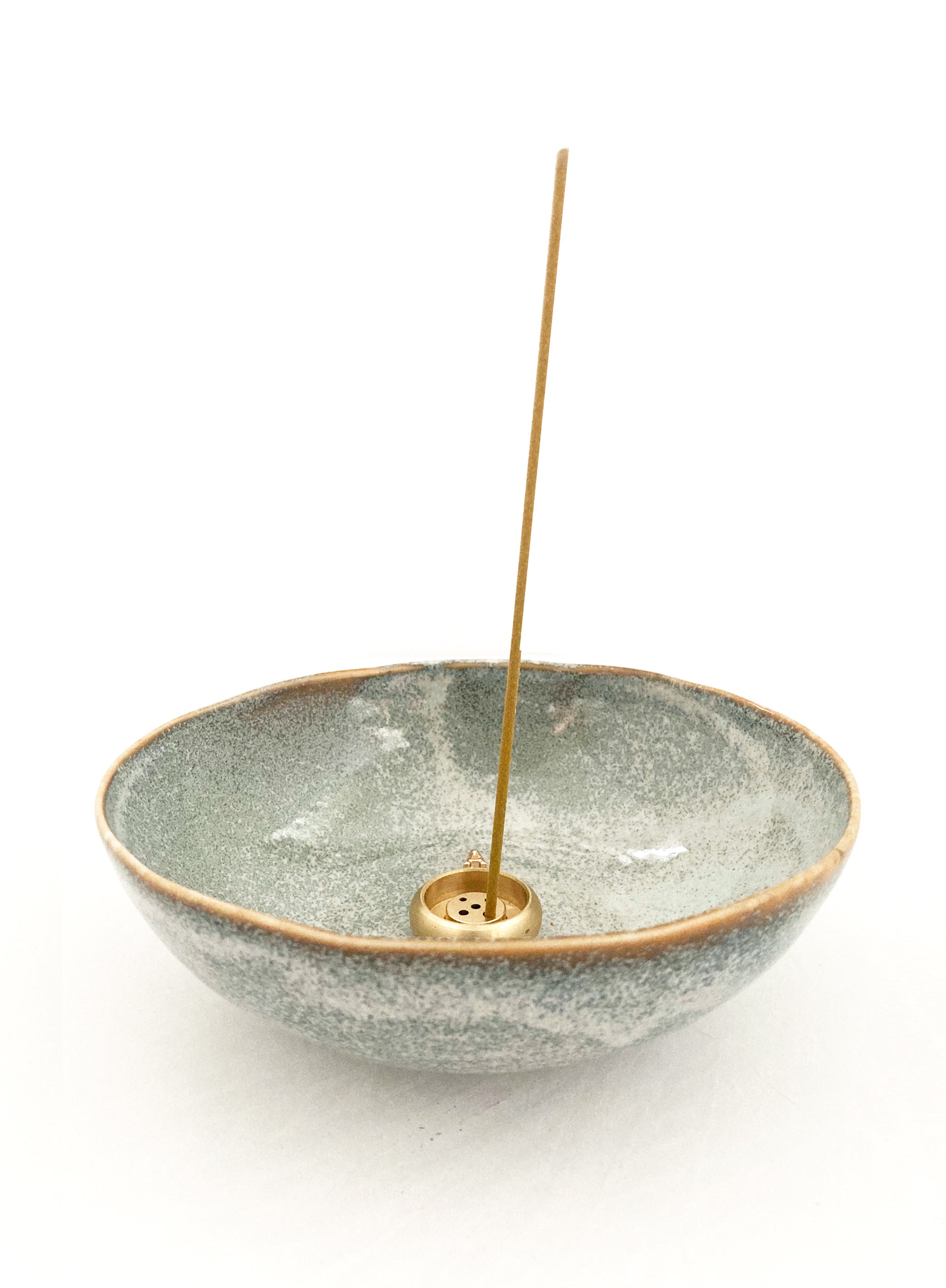 Grey Ceramic Incense Holder 