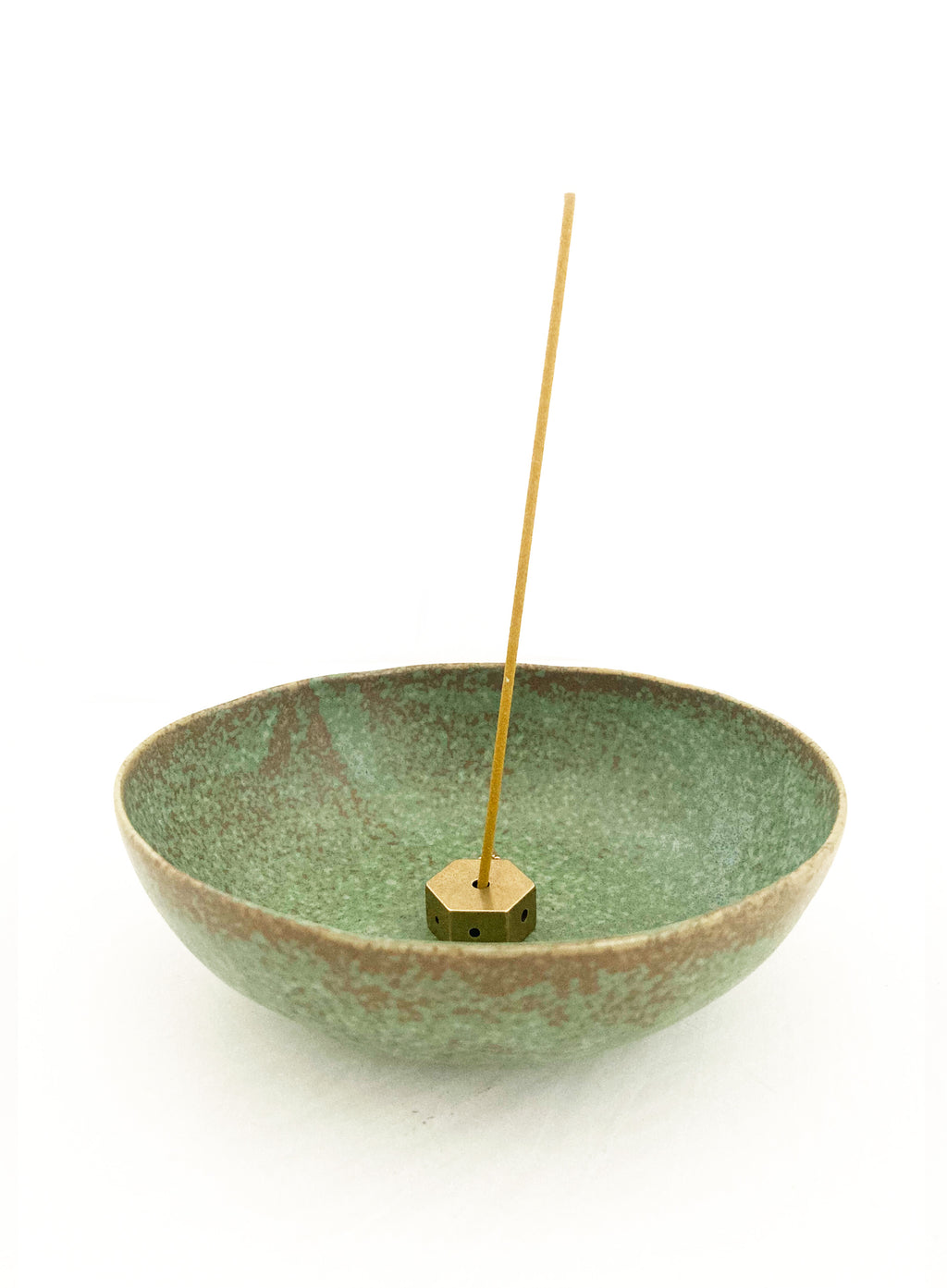 Green Ceramic Incense Holder 