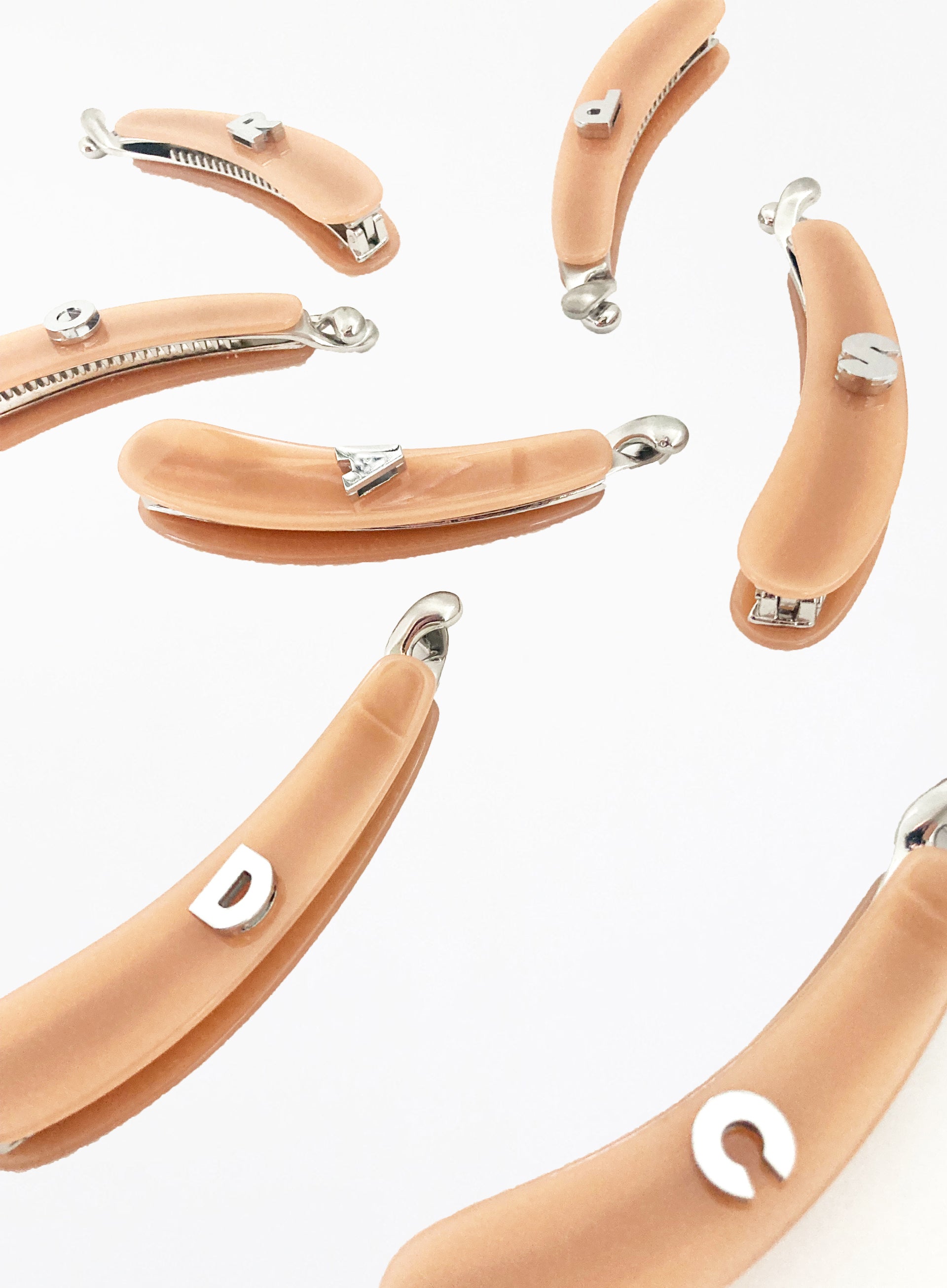 Initial Acetate Banana Clip