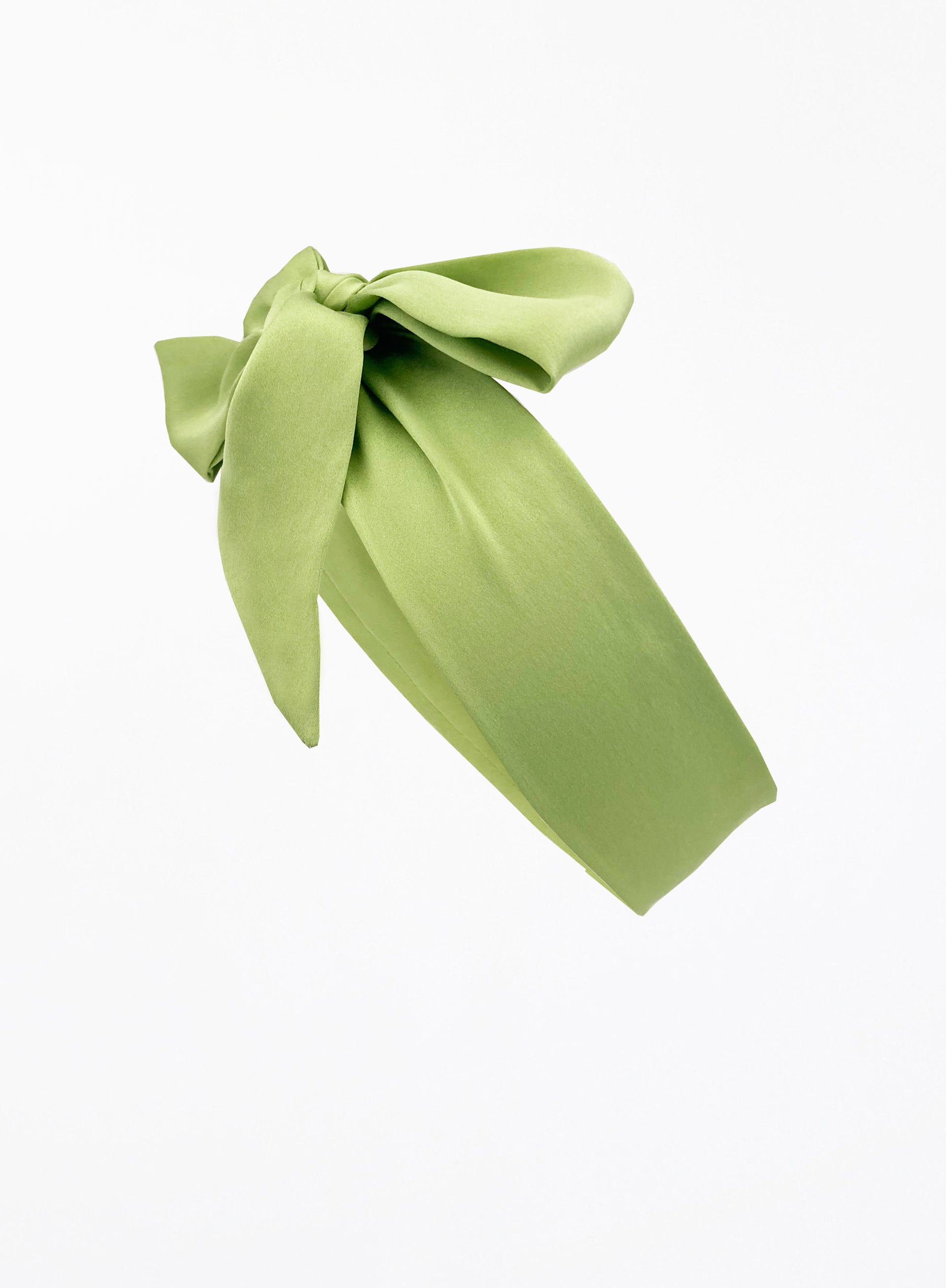 Green Silk Hair Tie