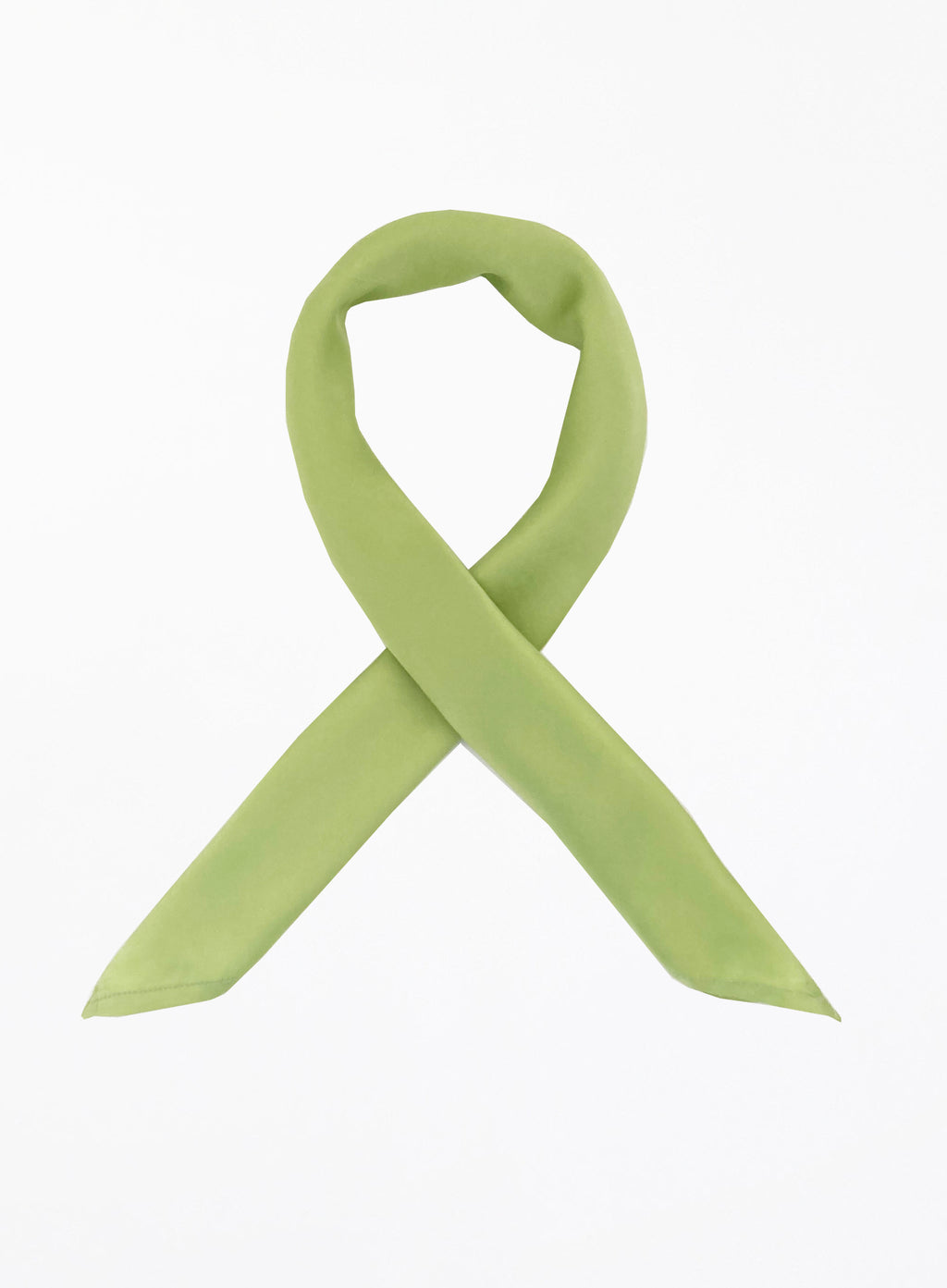 Martine Silk Square Scarf - Pistachio