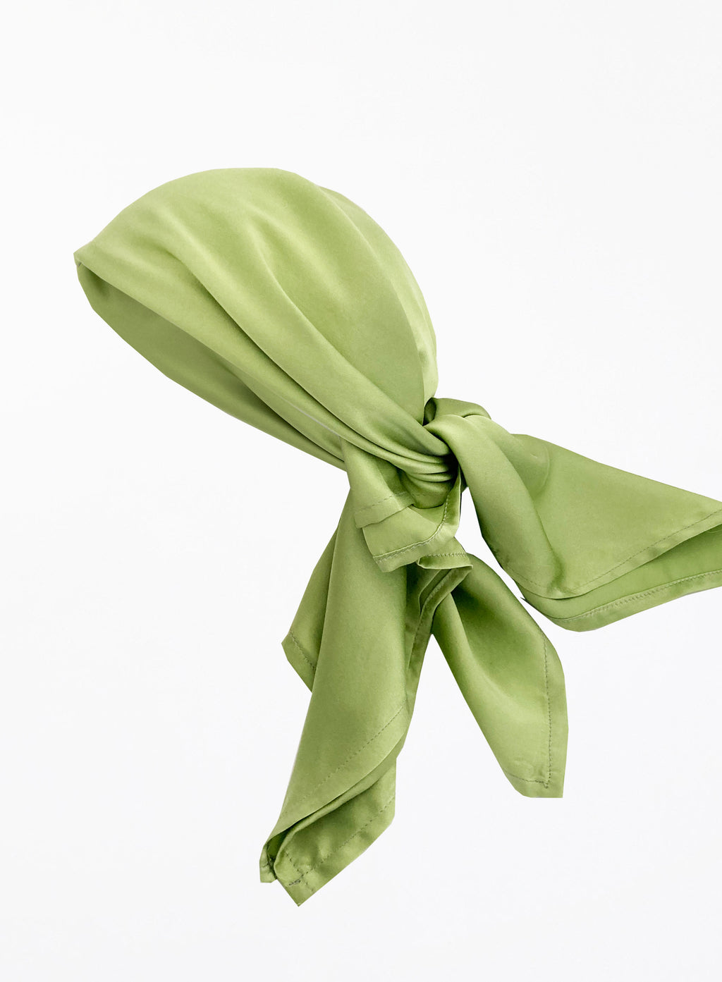 Martine Silk Square Scarf - Pistachio