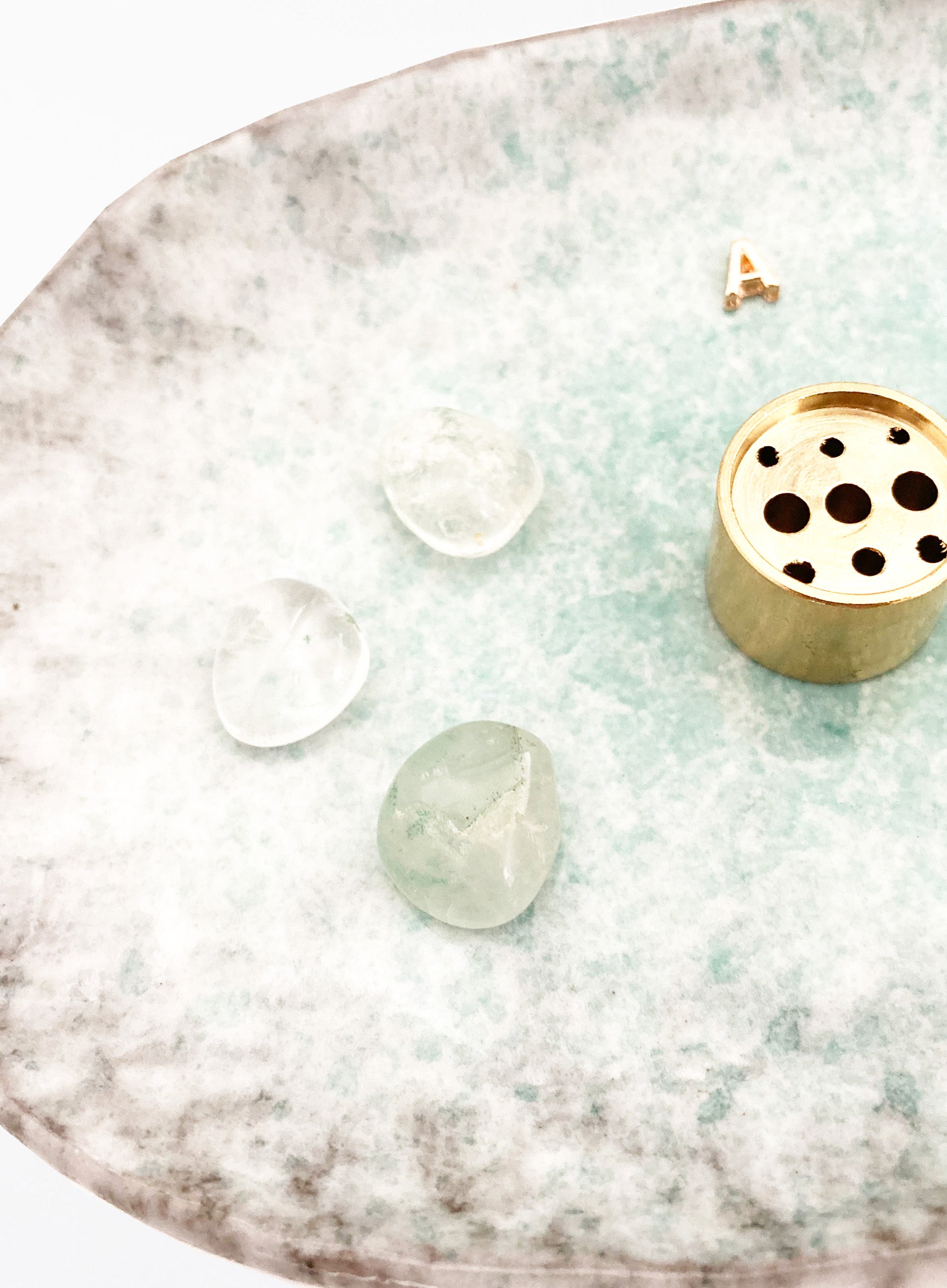 Blue Ceramic Incense Holder 