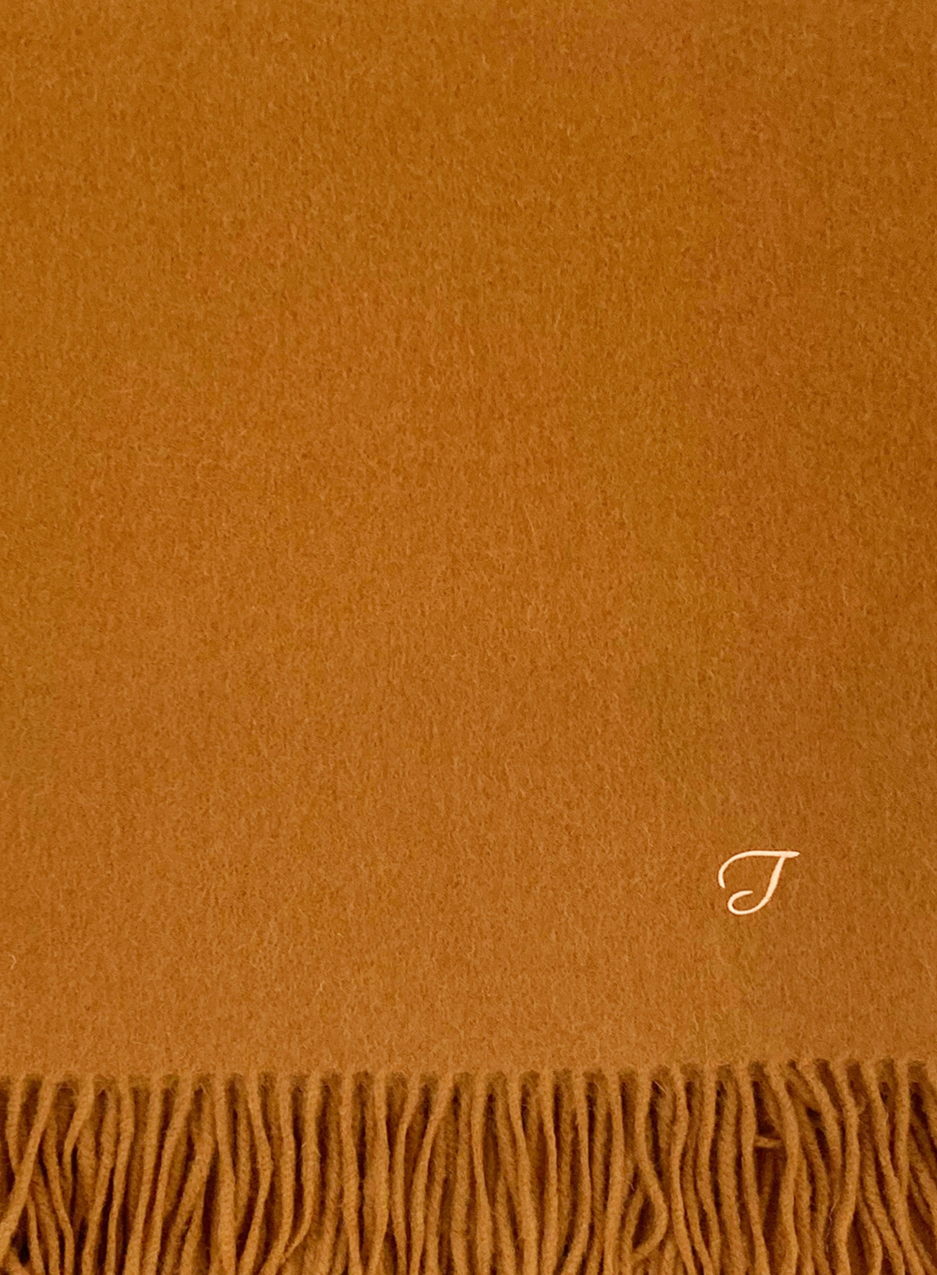 Helena Cashmere Shawl - Bronze with Custom Monogram