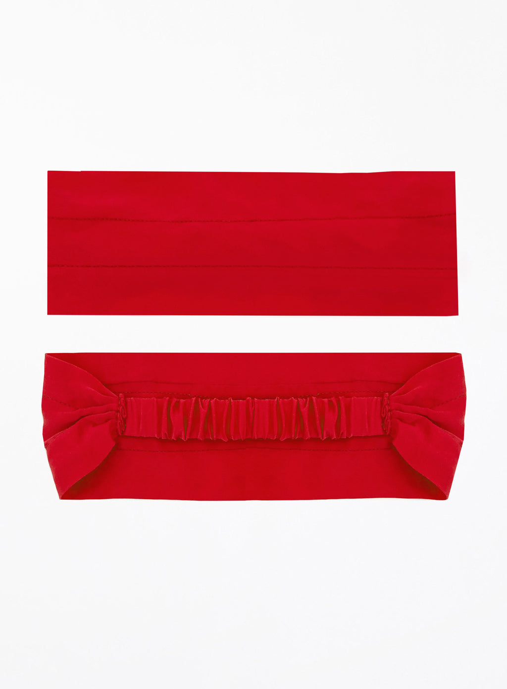 Red Silk Headwrap Headband