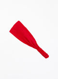 Red Silk Headwrap Headband