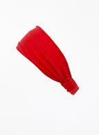 Red Silk Headwrap Headband