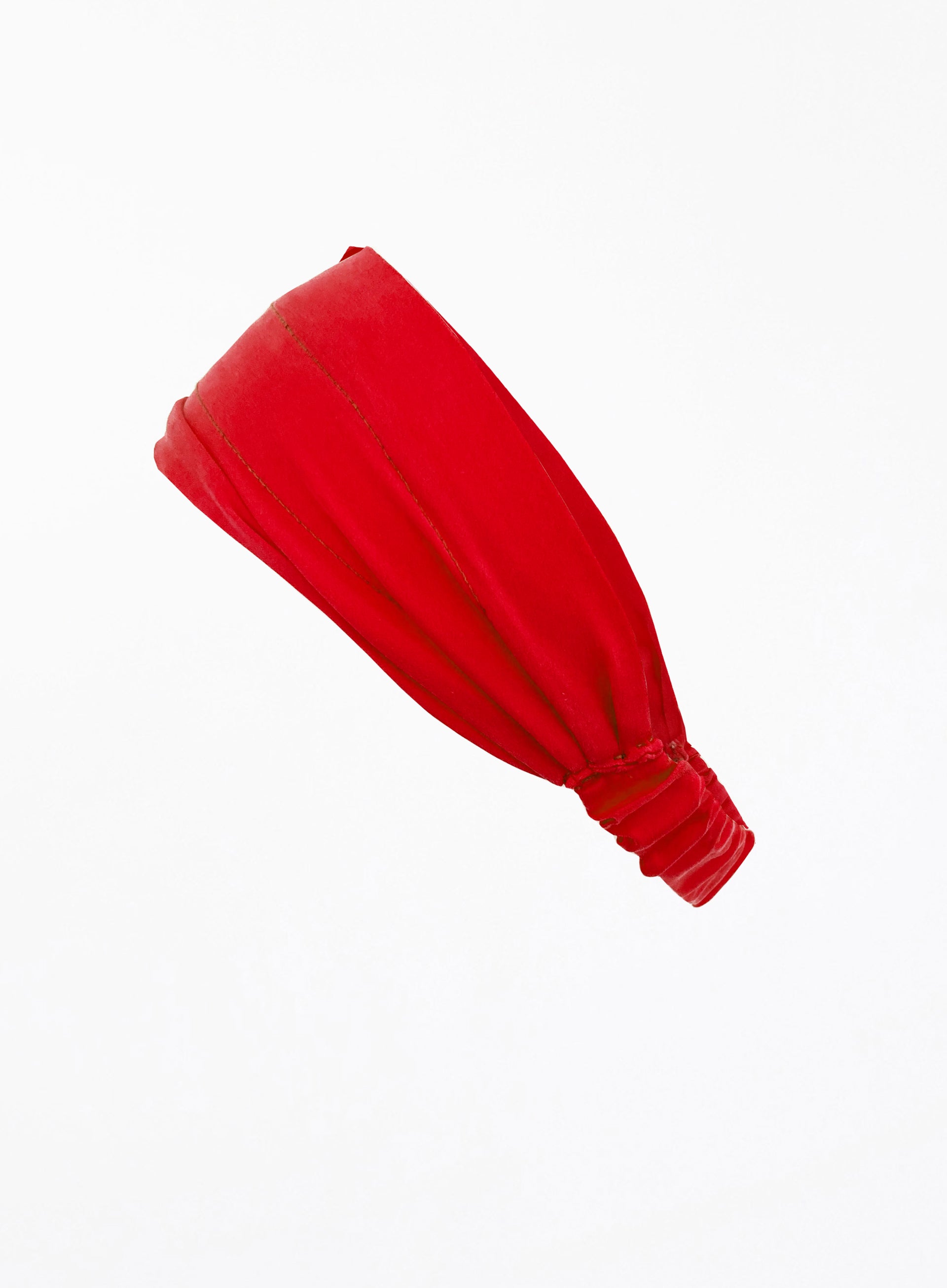 Red Silk Headwrap Headband