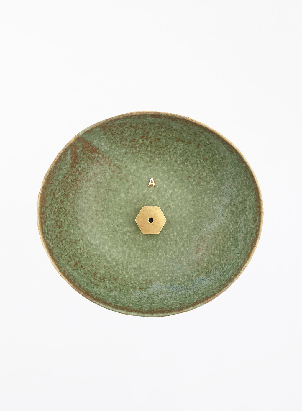 Green Ceramic Incense Holder 