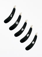 Initial Acetate Banana Clip Black